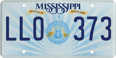 MS license plate LLO373