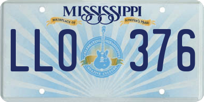 MS license plate LLO376