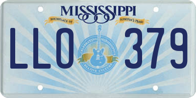 MS license plate LLO379