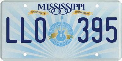 MS license plate LLO395