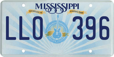 MS license plate LLO396