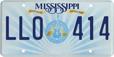 MS license plate LLO414