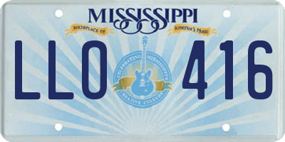 MS license plate LLO416