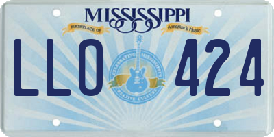 MS license plate LLO424