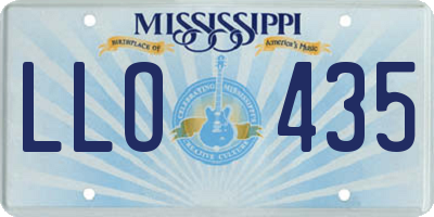 MS license plate LLO435