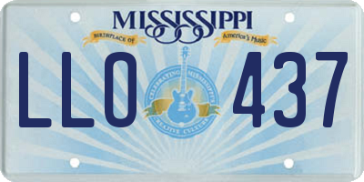 MS license plate LLO437