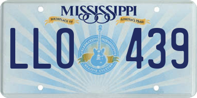 MS license plate LLO439