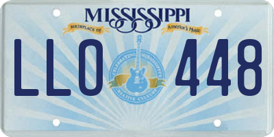 MS license plate LLO448