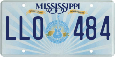 MS license plate LLO484