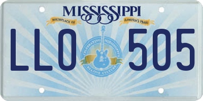 MS license plate LLO505