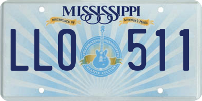 MS license plate LLO511