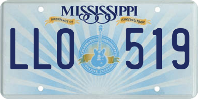 MS license plate LLO519