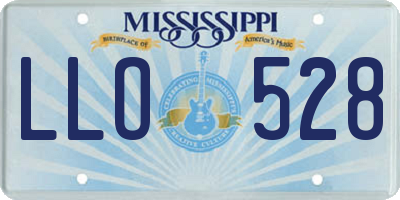 MS license plate LLO528