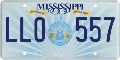 MS license plate LLO557