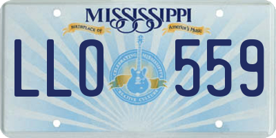 MS license plate LLO559