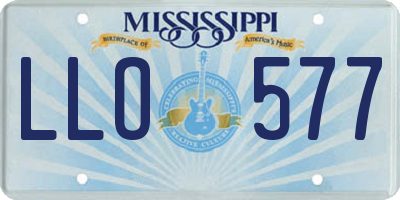 MS license plate LLO577