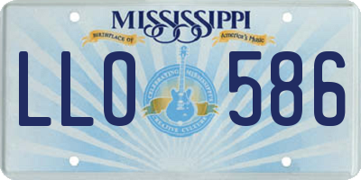 MS license plate LLO586
