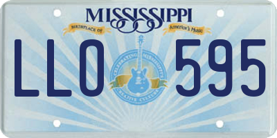 MS license plate LLO595