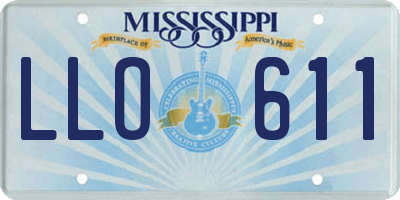 MS license plate LLO611