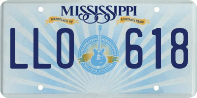 MS license plate LLO618
