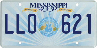 MS license plate LLO621