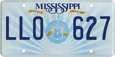 MS license plate LLO627