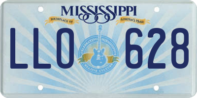 MS license plate LLO628