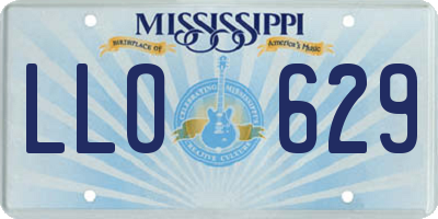 MS license plate LLO629