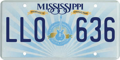 MS license plate LLO636