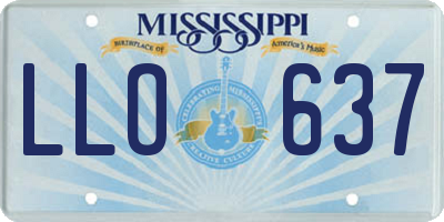 MS license plate LLO637