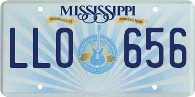 MS license plate LLO656
