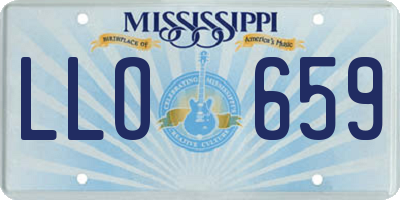 MS license plate LLO659