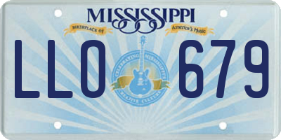 MS license plate LLO679