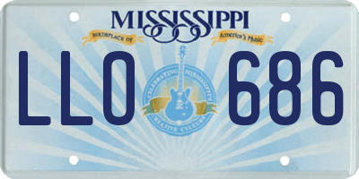 MS license plate LLO686