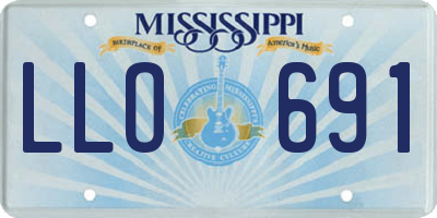 MS license plate LLO691