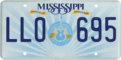 MS license plate LLO695