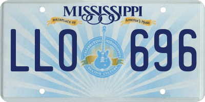 MS license plate LLO696