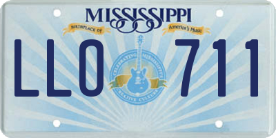 MS license plate LLO711
