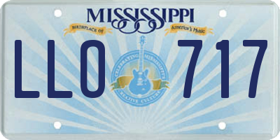 MS license plate LLO717