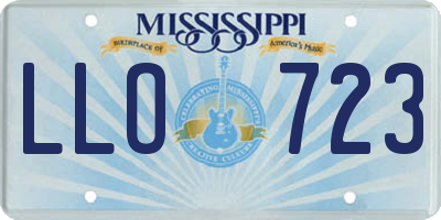 MS license plate LLO723