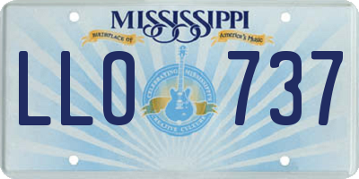 MS license plate LLO737