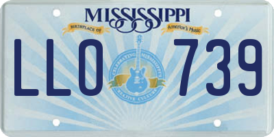 MS license plate LLO739