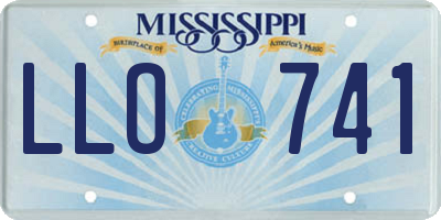 MS license plate LLO741