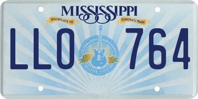 MS license plate LLO764