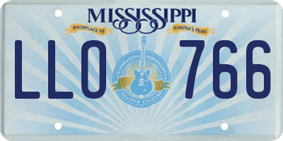 MS license plate LLO766