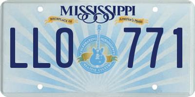 MS license plate LLO771