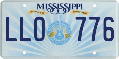 MS license plate LLO776