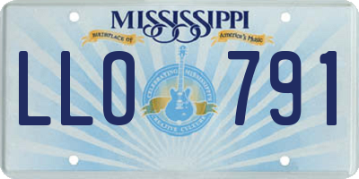 MS license plate LLO791