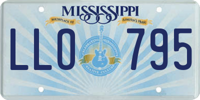 MS license plate LLO795