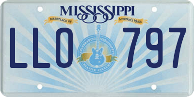 MS license plate LLO797